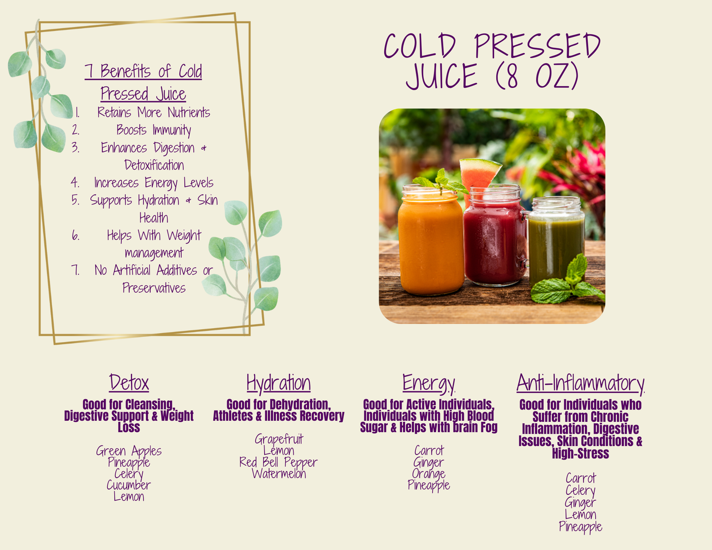 Tarro de jugo prensado en frío